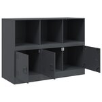 vidaXL Buffet anthracite 99x39x73 cm acier
