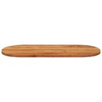 vidaXL Dessus de table 110x50x3 8 cm ovale bois massif d'acacia