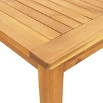 vidaXL Ensemble à manger de jardin 7 Pièces 180x90x75 cm Bois d'acacia solide
