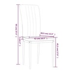 vidaXL Chaises à manger lot de 4 Rose Velours