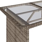 vidaXL Salon de jardin 6 Pièces avec coussins gris résine tressée