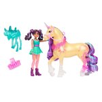 Spin Master 6072678 - Unicorn Academy - L'ecole des licornes - Licorne Leaf + Poupée Ava