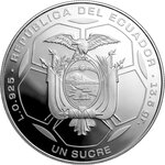 Monnaie FIFA WORLD CUP Argent 1 Sucre Ecuador 2026 (PRÉCOMMANDE)