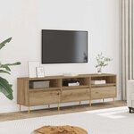 vidaXL Meuble TV chêne artisanal 150x30x44 5 cm bois d'ingénierie