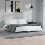 vidaXL Cadre de lit blanc 160x200 cm bois d'ingénierie