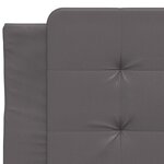 vidaXL Cadre de lit avec tête de lit Gris 100x200 cm Similicuir