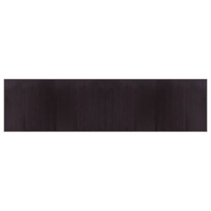 vidaXL Tapis rectangulaire marron foncé 100x400 cm bambou