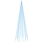 vidaXL Sapin de Noël sur mât de drapeau 732 LED Bleues 500 cm