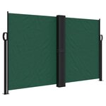 vidaXL Auvent latéral rétractable vert foncé 140x1200 cm