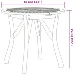vidaXL Ensemble à manger de jardin 3 Pièces Bois d'acacia solide
