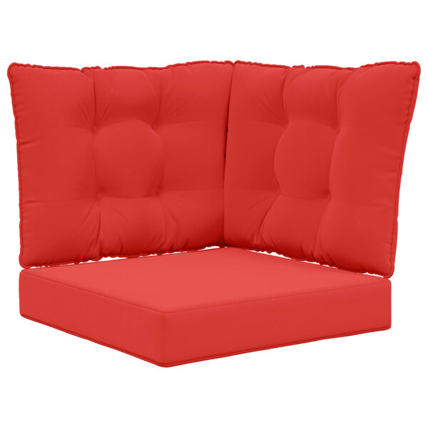 vidaXL Coussin de canapé d'extérieur Polyester Rouge 50 5 x 50 5 cm
