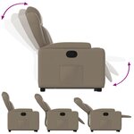 vidaXL Fauteuil inclinable Cappuccino Similicuir