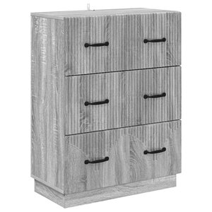vidaXL Armoire à tiroirs Sonoma gris 66 x 34 5 x 87 cm