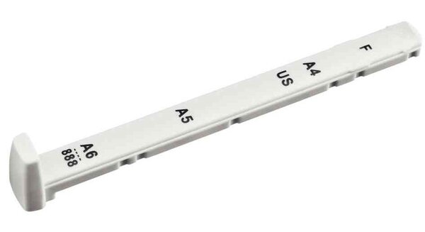 Réglette Nexxt pour perforateur Nexxt 5005,5008,5038 et 5138 Gris clair LEITZ