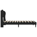 vidaXL Cadre de lit avec tête de lit Noir 90 x 190 cm Velours