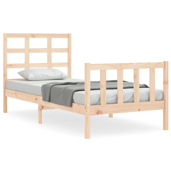 vidaXL Cadre de lit sans matelas bois de pin massif
