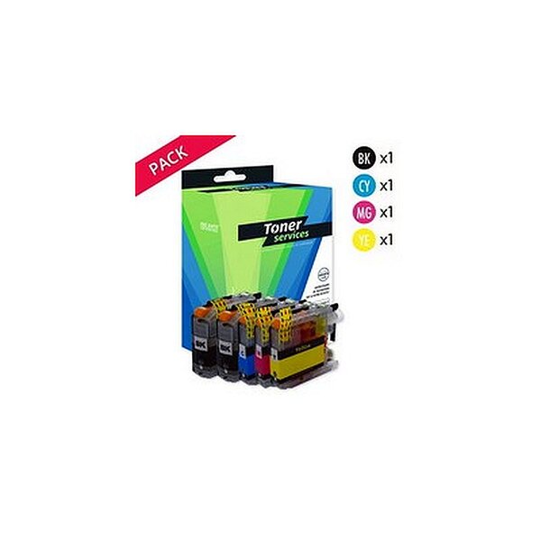 Compatible Brother LC123VALBP Pack 5 Cartouches Noir/couleurs (Cupcake)