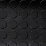 vidaXL Tapis de sol Noir 1 x 5 m Caoutchouc