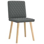 vidaXL Chaises à manger lot de 2 gris foncé tissu