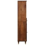 vidaXL Armoire de salle de bain marron miel 38 x 33 x 160 cm