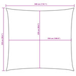 vidaXL Voile de parasol tissu oxford rectangulaire 2 5x3 m bleu