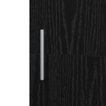 vidaXL Haut de meuble en chêne noir 45x42.5x185 cm Bois d'ingénierie