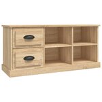 vidaXL Meuble TV chêne sonoma 102x35 5x47 5 cm bois d'ingénierie