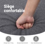 vidaXL Fauteuil de massage inclinable électrique Noir Tissu