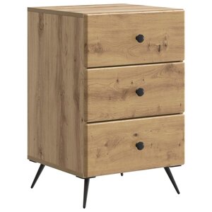 vidaXL Cabinet de chevet Chêne artisanal 43 x 41 x 66 5 cm