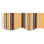 vidaXL Bande de auvent Multicolore 2.3 x 0.2 m Toile