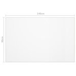 vidaXL Protecteur de table transparent 140x90 cm 2 mm PVC