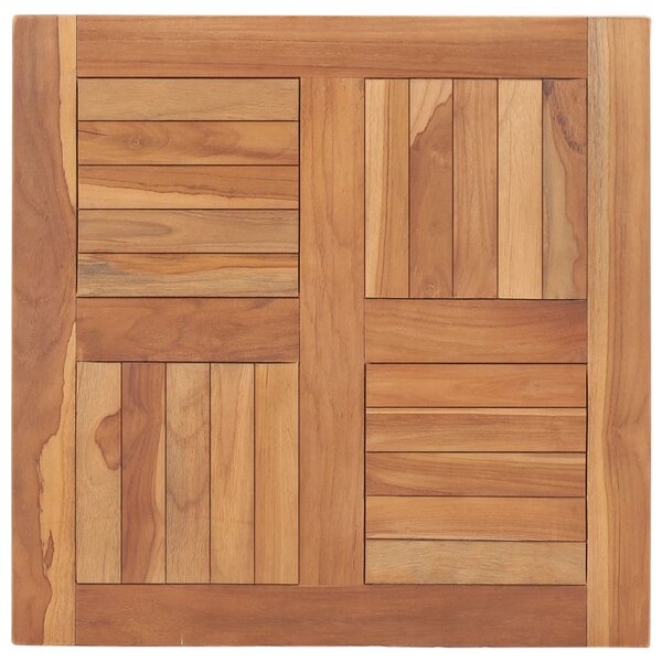 vidaXL Dessus de table Bois de teck solide 60x60x2 5 cm