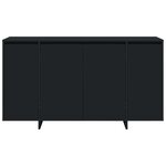 vidaXL Buffet Noir 135 x 41 x 69 cm Bois d'ingénierie