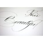 Bloc Calligraphie 30x40 25 feuilles 130g ivoire encollé en tête CLAIREFONTAINE