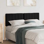 vidaXL Tête de lit capitonnée Marron et Noir 140 cm Pin massif