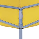 vidaXL Toit de tente de réception 4 5x3 m Jaune 270 g/m²