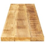 vidaXL Dessus de table rectangulaire bois massif de manguier brut