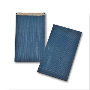 Boîte de 250 pochettes cadeau à soufflet bleues 120x200  kraft 60 g/m² GPV