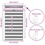 vidaXL Store zèbre beige marbré largeur du tissu 80 9 cm polyester