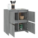 vidaXL Buffet Sonoma gris 70x41x75 cm Bois d'ingénierie