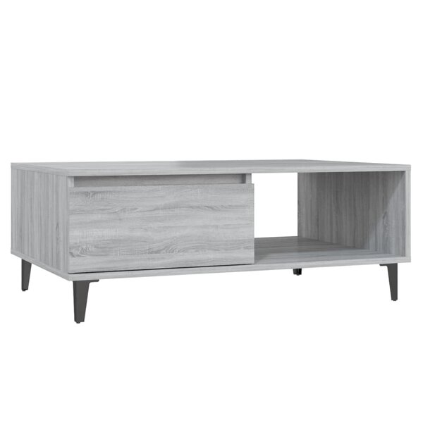vidaXL Table basse sonoma gris 90x60x35 cm bois d'ingénierie