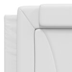 vidaXL Coussin de tête de lit blanc 183 cm similicuir
