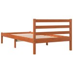 vidaXL Cadre de lit sans matelas cire marron 90x190 cm bois pin massif