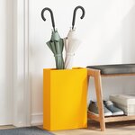 vidaXL Support de parapluie jaune moutarde   28x12x41 cm  Acier