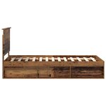 vidaXL Cadre de lit Bois ancien 90 x 200 cm Pin massif