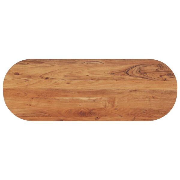 vidaXL Dessus de table 110x40x3 8 cm ovale bois massif d'acacia