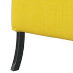 vidaXL Canapé Haut Jaune Clair 109x56x121 cm Tissu