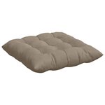 vidaXL Coussins de siège 4 Pièces Taupe 40 x 40 x 6 cm Microfibre