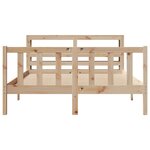 vidaXL Cadre de lit sans matelas 140x200 cm bois massif de pin