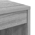vidaXL Bureau avec rangement Gris Sonoma
